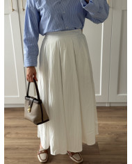 Jupe trapèze blanche 1