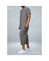 Ensemble Sarouel & tee-shirt - Gris Anthracite