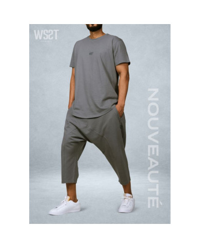 Ensemble Sarouel & tee-shirt - Gris Anthracite