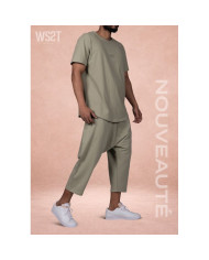 Combo WASSAT Vert Kaki – Fraîcheur et confort pour l’été | Sanastyle
