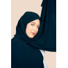 Hijab Soie de Médine Bleu Pétrole - SANASTYLE