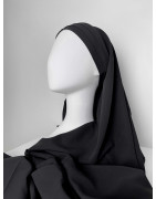 Hijab Croisé Noir