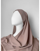 Hijab Croisé Rose Nude