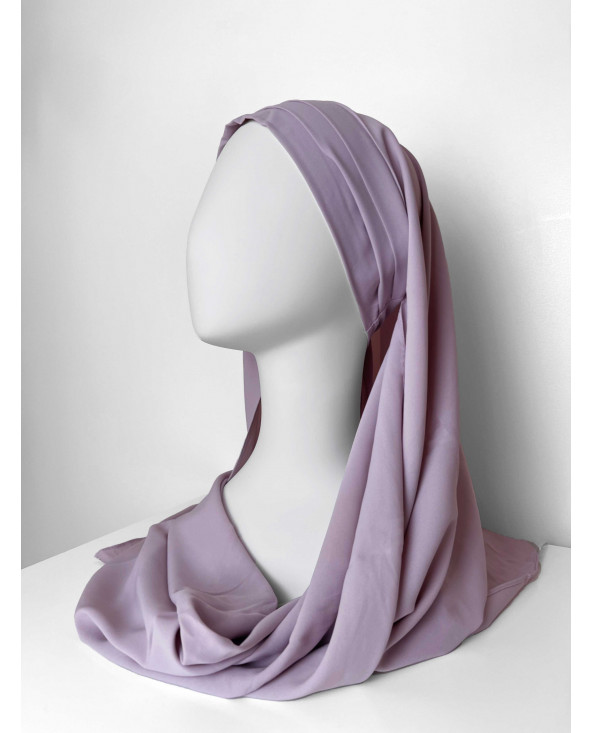 Hijab Croisé Lavande