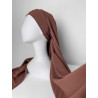 Hijab Croisé Brun