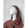 Hijab Croisé Brun