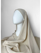 Hijab Croisé Beige