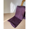 Hijab Plissé Satiné Aubergine