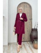 Ensemble Blazer Bordeaux