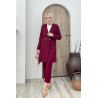 Ensemble Blazer Bordeaux - Sanastyle