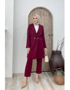 Ensemble Blazer Bordeaux