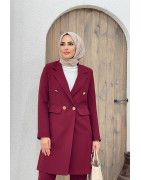 Ensemble Blazer Bordeaux