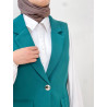 BLAZER VERT SANS MANCHE