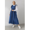 ROBE FLORA MANCHE VELOUR