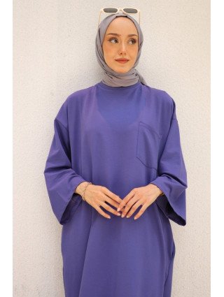 ROBE PULL OVERSIZE - VIOLET