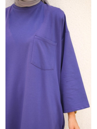 ROBE PULL OVERSIZE - VIOLET