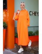 ROBE PULL OVERSIZE - ORANGE