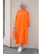 ROBE PULL OVERSIZE - ORANGE