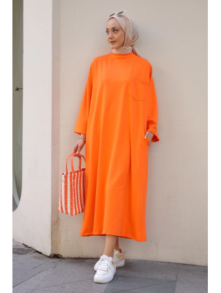 ROBE PULL OVERSIZE - ORANGE