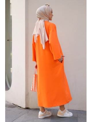 ROBE PULL OVERSIZE - ORANGE