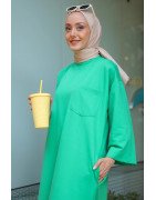 ROBE SWEAT OVERSIZE - VERT