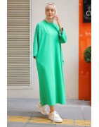 ROBE SWEAT OVERSIZE - VERT