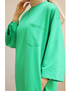 ROBE SWEAT OVERSIZE - VERT