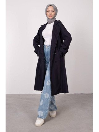 TRENCH-COAT BLEU MARINE