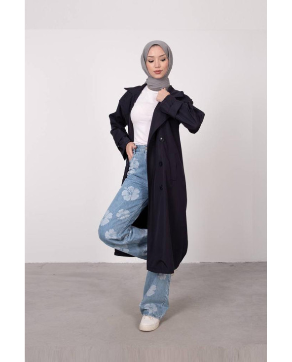 TRENCH-COAT BLEU MARINE