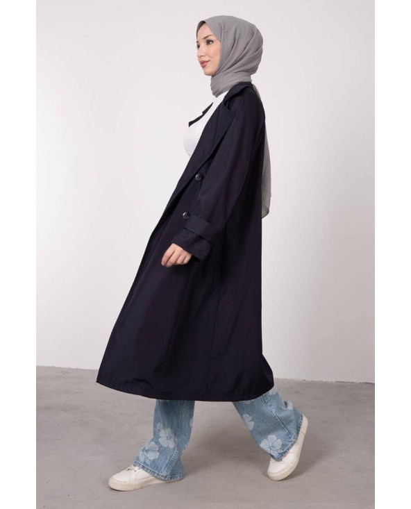 TRENCH-COAT BLEU MARINE