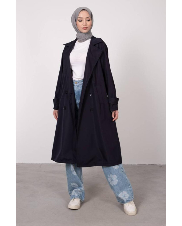TRENCH-COAT BLEU MARINE