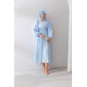 Bleu - ROBE EN MOUSSELINE