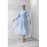 Bleu - ROBE EN MOUSSELINE