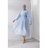 Bleu - ROBE EN MOUSSELINE