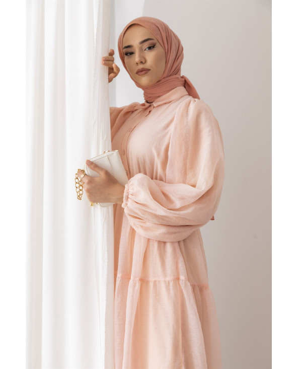 Rose - ROBE EN MOUSSELINE