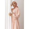 ROBE ROSE PASTEL EN MOUSSELINE - Sanastyle